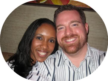 cute married interracial couple bwwm
