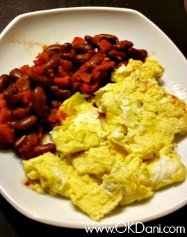kidney beans chili eggs high protein breakfast okdani blog