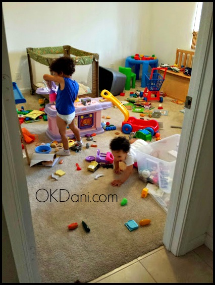 messy playroom
