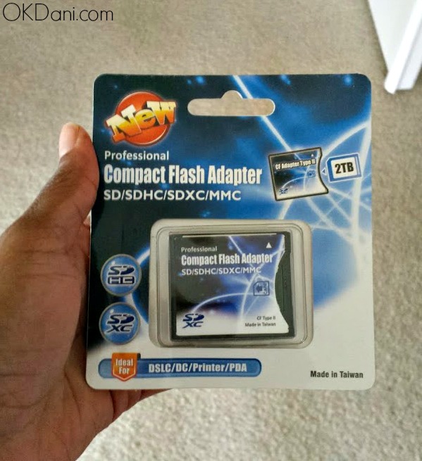 compact flash adapter for SD card