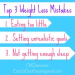 3 Weight Loss Mistakes To Change NOW